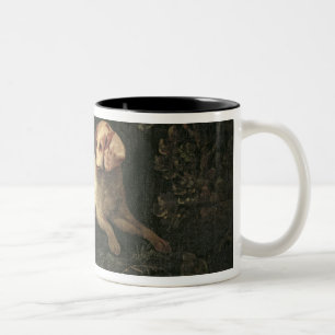 Study of Clumber Spaniel Two-Tone Coffee Mug