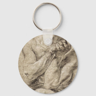 Study of Daniel in the lion's den by Paul Rubens Key Ring