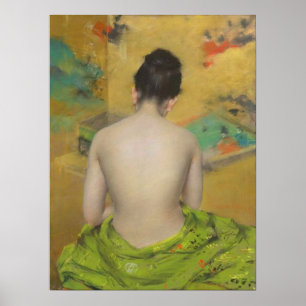 Study Of Flesh Colour and Gold  by Wm Merritt Poster