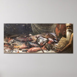 'Study of Hawaiian Fish' - Hubert Vos Poster