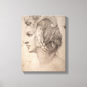 Study of Head Canvas Print