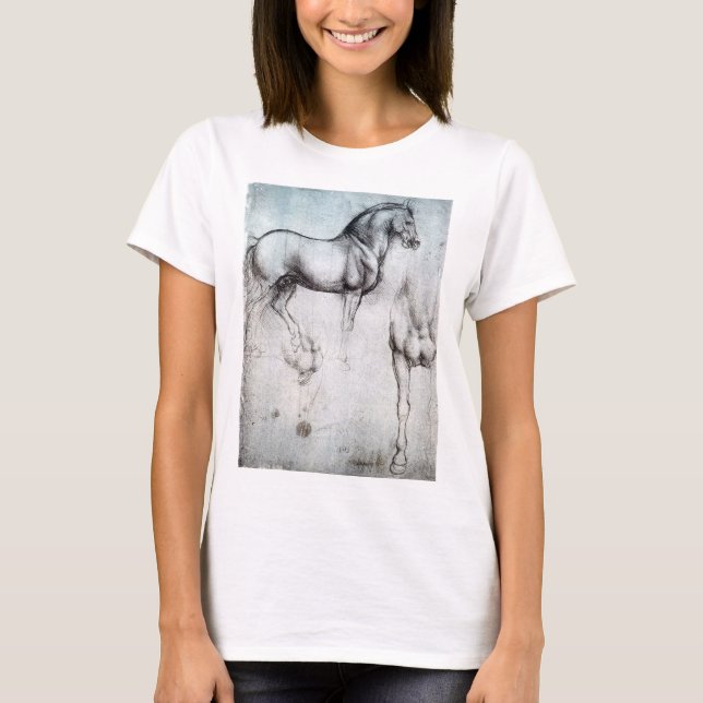 Study of Horse, Leonardo da Vinci T-Shirt (Front)