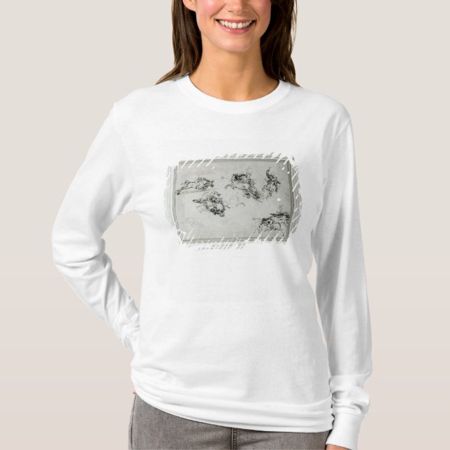Study of Horsemen in Combat, 1503-4 T-Shirt (Front)
