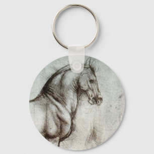 Study of Horses Key Ring