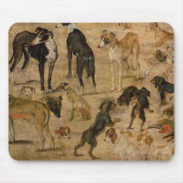 Study of Hounds, 1616 Mouse Mat (Front)