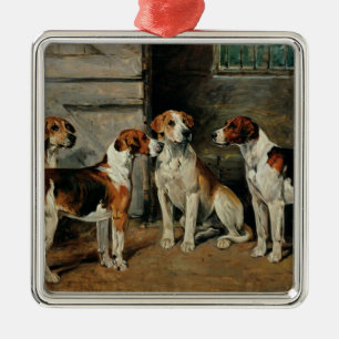 Study of Hounds Metal Tree Decoration