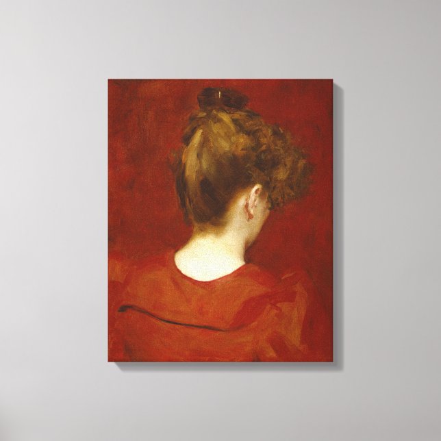 Study of Lilia, 1887 (oil on canvas) Canvas Print (Front)