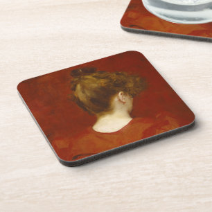 Study of Lilia, 1887 (oil on canvas) Coaster