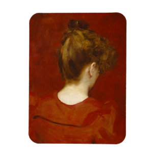 Study of Lilia, 1887 (oil on canvas) Magnet