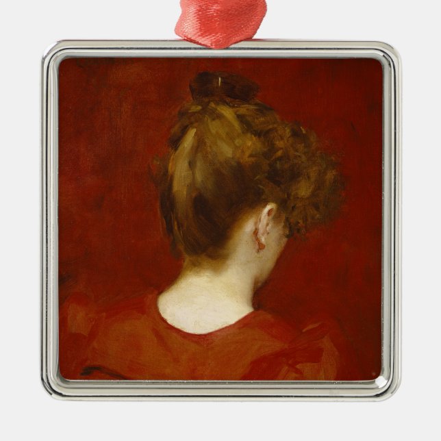 Study of Lilia, 1887 (oil on canvas) Metal Tree Decoration (Front)