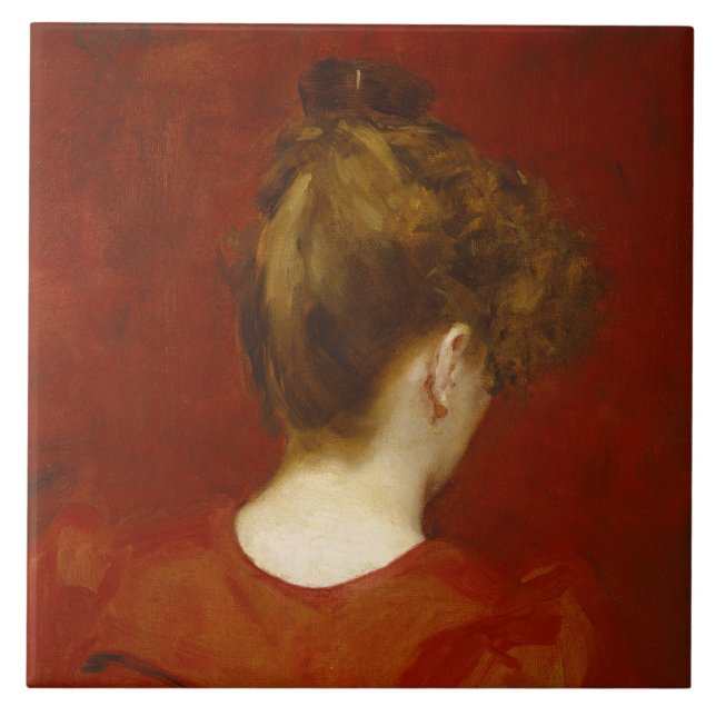 Study of Lilia, 1887 (oil on canvas) Tile (Front)