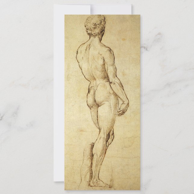 Study of Michelangelo's David Statue by Raphael (Front)