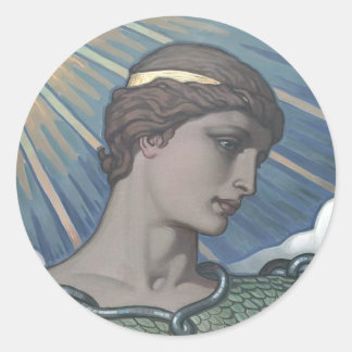 Study of Minerva Classic Round Sticker