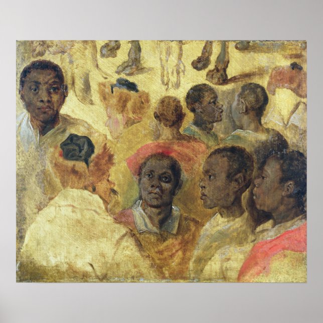 Study of Moorish Heads Poster (Front)