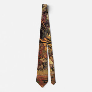 Study of Pine Trees by Vincent van Gogh Tie