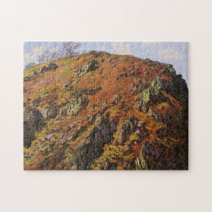 Study of Rocks Monet Fine Art Jigsaw Puzzle