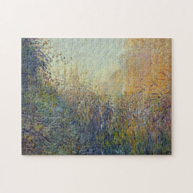 Study of Rushes at Argenteuil Monet Fine Art Jigsaw Puzzle (Horizontal)