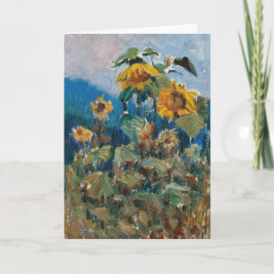 Study of Sunflowers   Marie Egner Card