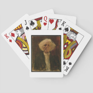 Study of the Head of a Blind Man (oil on canvas) Playing Cards