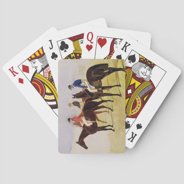 Study of Three Steeplechase Cracks: Allen McDonoug Playing Cards (Back)