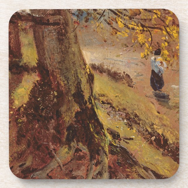 Study of tree trunks coaster (Front)