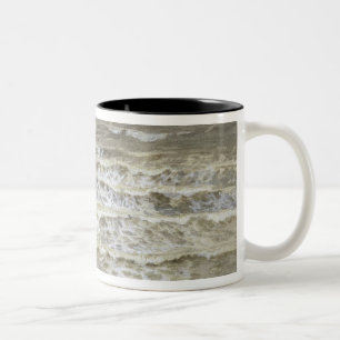 Study of Waves (grey & brown wash, gouache and gra Two-Tone Coffee Mug