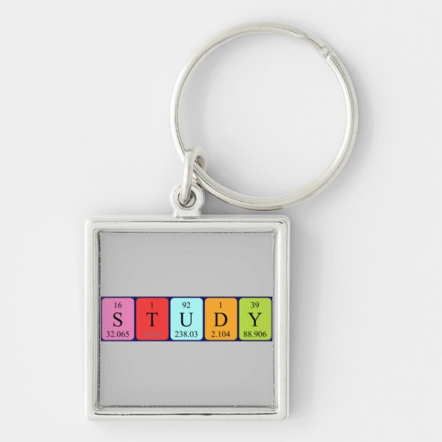 Study periodic table keyring (Front)
