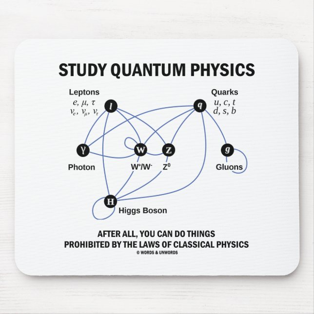 Study Quantum Physics After All You Can Do Things Mouse Mat (Front)