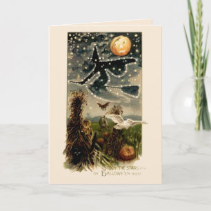 Study the Stars on Halloween Night- Card