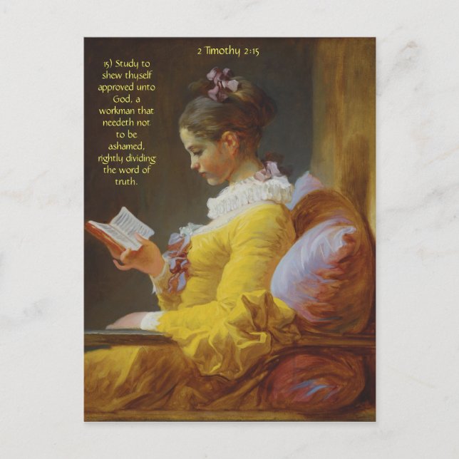 Study to shew thyself approved unto God Postcard (Front)