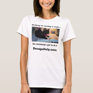 Studying for nursing is tough (Cute Cat Picture) T-Shirt