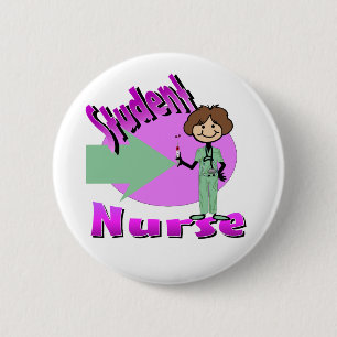 Stuedent Nurse 6 Cm Round Badge