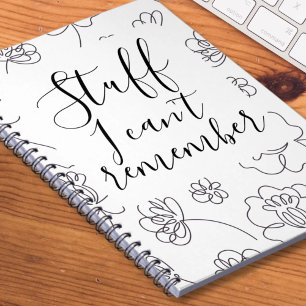 Stuff I Cant Remember Notebook
