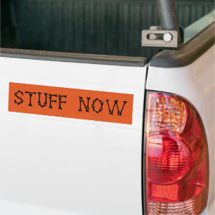 STUFF NOW BUMPER STICKER