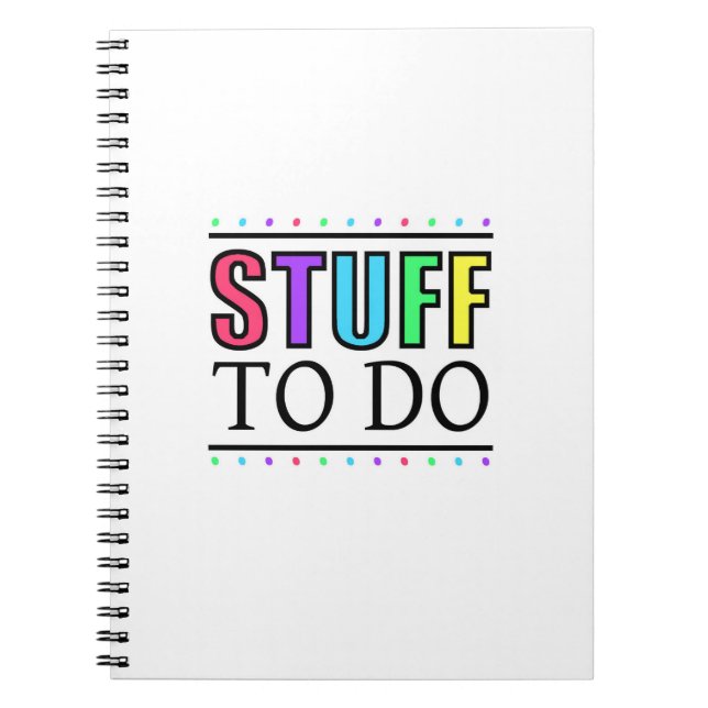 Stuff to Do Notebook (Front)