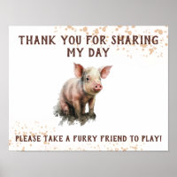 Stuffed Animal Farm Favor