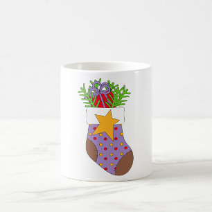 Stuffed Christmas Stocking Coffee Mug