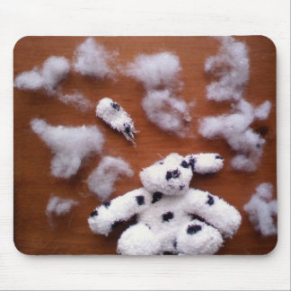 Stuffed dog brains mouse mat