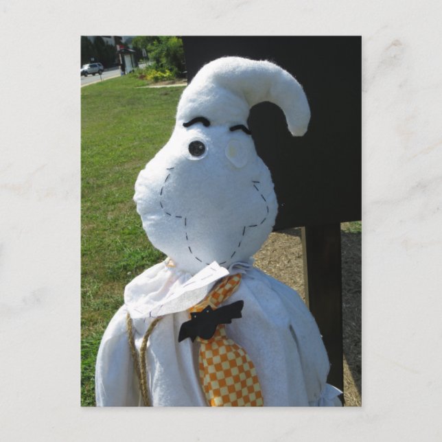 Stuffed Ghost Postcard (Front)