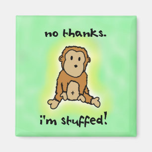 Stuffed Monkey Magnet