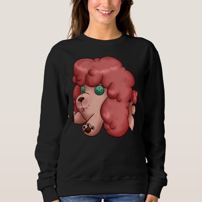 Stuffed Poodle  Pink     Sweatshirt (Front)