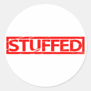 Stuffed Stamp Classic Round Sticker