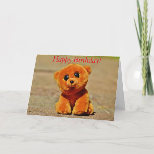 Stuffed toy wishes card