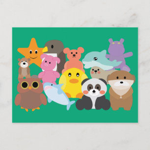Stuffed Toys Postcard