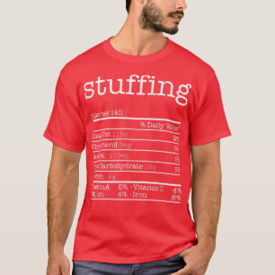 Stuffing Nutrition Facts Funny Thanksgiving Christ T-Shirt