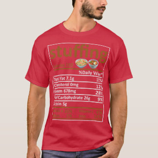 Stuffing Nutrition Food Facts Funny Thanksgiving C T-Shirt