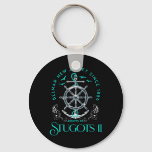Stugots Belmar Nj Anchor Distressed Sarcastic Boat Key Ring