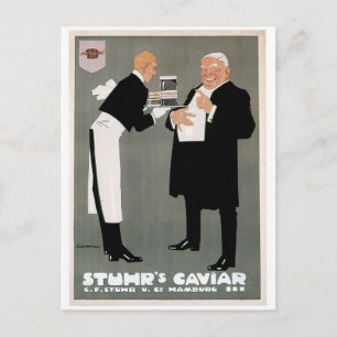 Stuhr's Caviar Fish Vintage Food Ad Art Postcard
