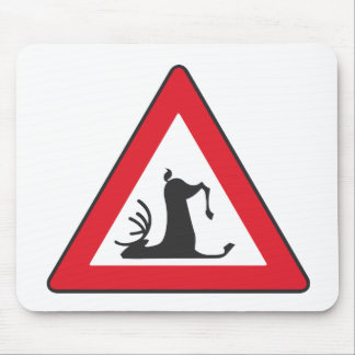 Stumbling Wildlife (Deer roadsign) Mouse Mat