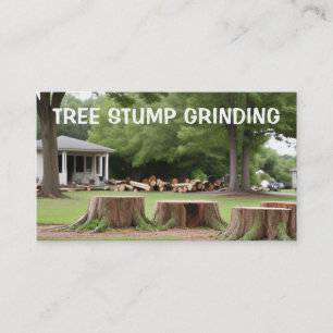 Stump Grinding and Removal Business Card